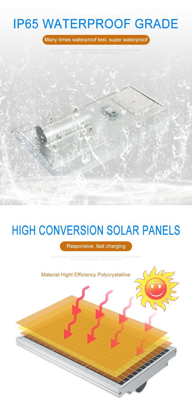 60w solar street light