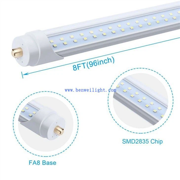 8 foot single pin led tube light