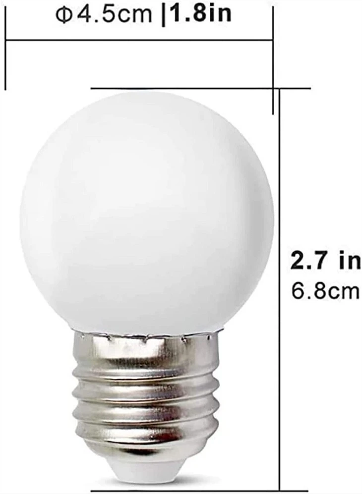 1 watt led bulb size