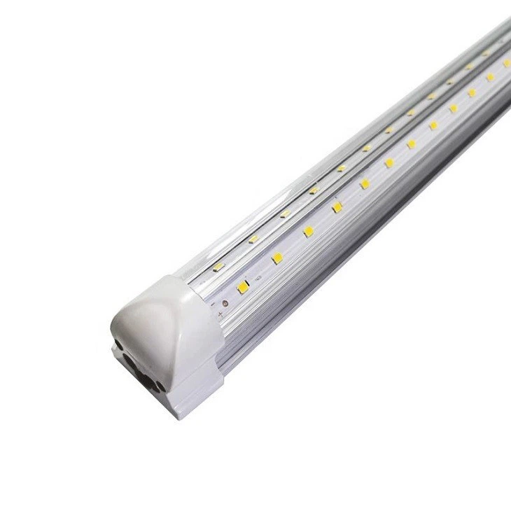 t8 8ft v shape led tube 60w integrated 5000k clear2