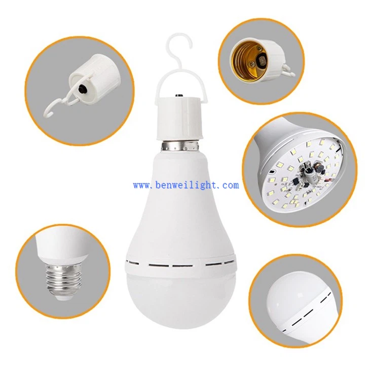 portable light bulb detail