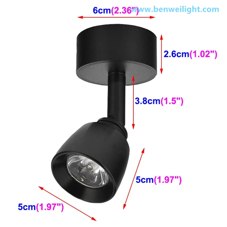 Adjustable COB Ceiling Spotlight factory