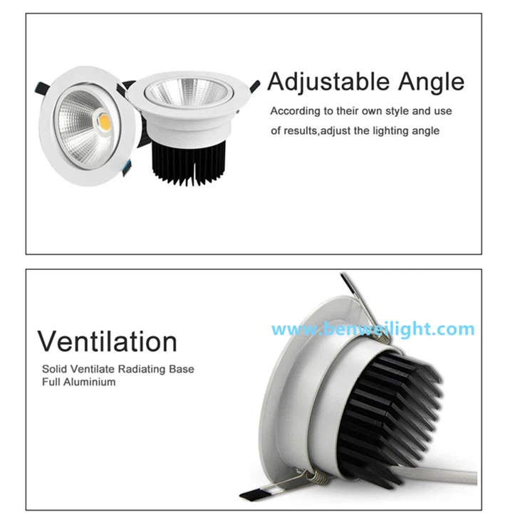 Dimmable COB LED Downlight, Multi-Watt, 85V-240V best