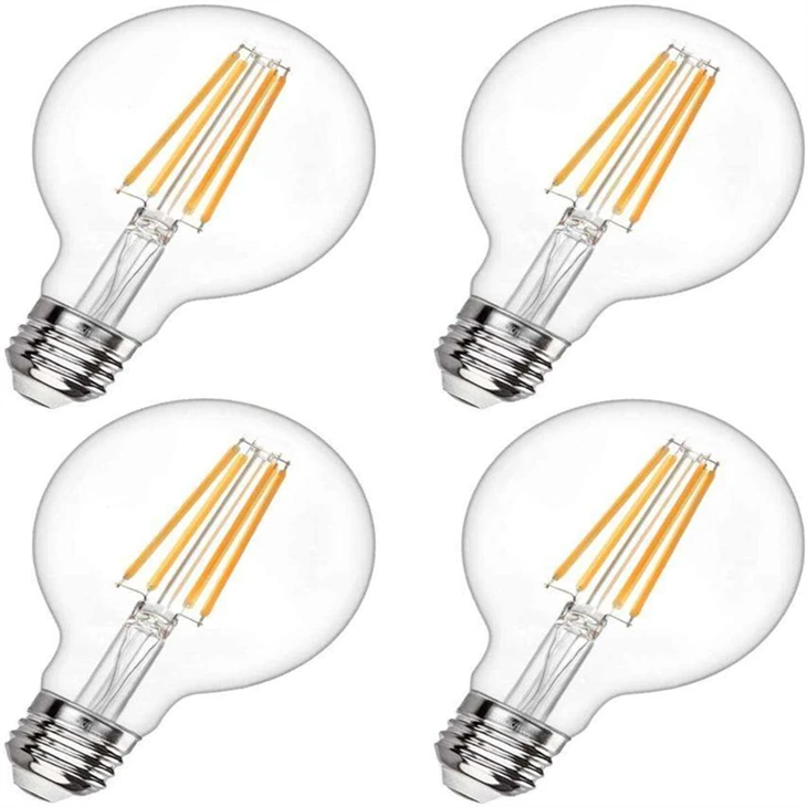 Лампа Edison E27/E14 с прозрачным стеклом 2–6 Вт G45