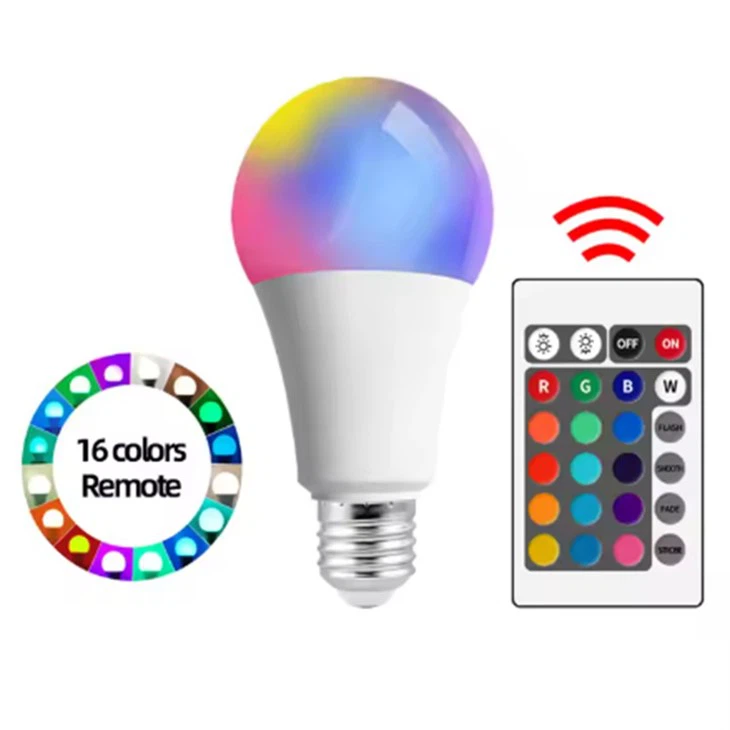 Изменение цвета пульта дистанционного управления RGB LED Blub
