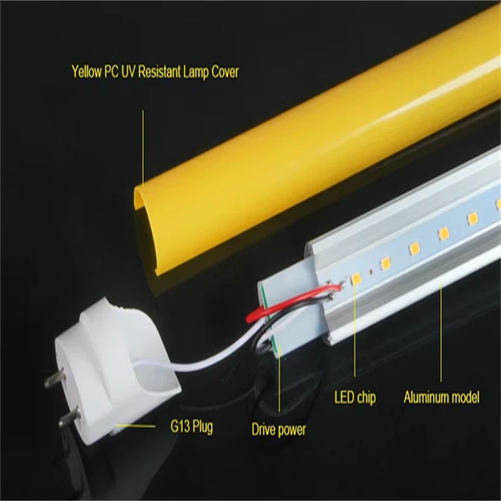 UV LED Fluorescent Tube 1.2 M 18W Yellow high quality